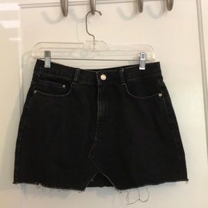Black Zara jean skirt